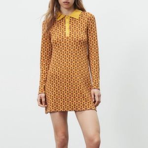 Zara 70s Knit Dress 🌻🌼🌾🌈